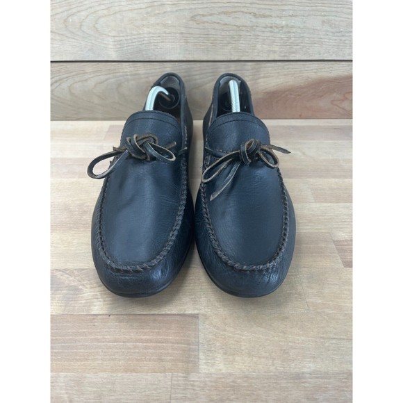 Frye Penny Leather Loafer Slip on Black Mens Shoes Size 11.5 - Picture 2 of 8